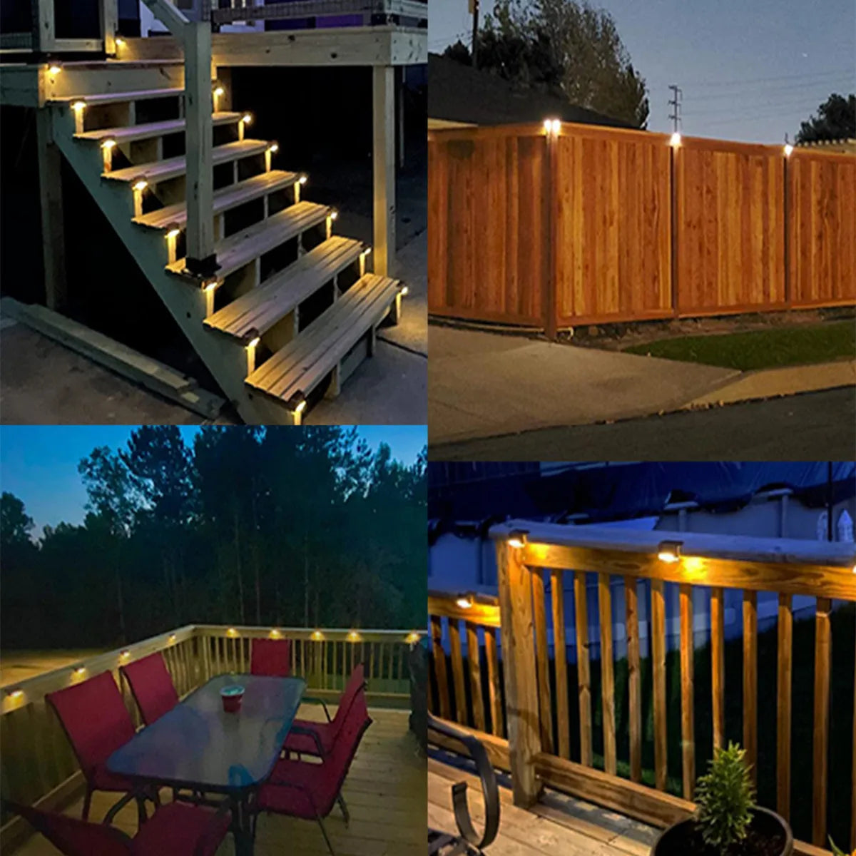 16 x Solar Deck Lights Outdoor